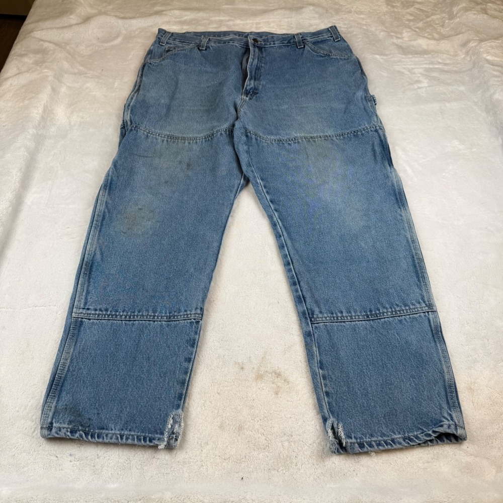 Dickies Double Knee Carpenter Jeans Mens 40x30 Blue Denim Work Pants 20694SNB